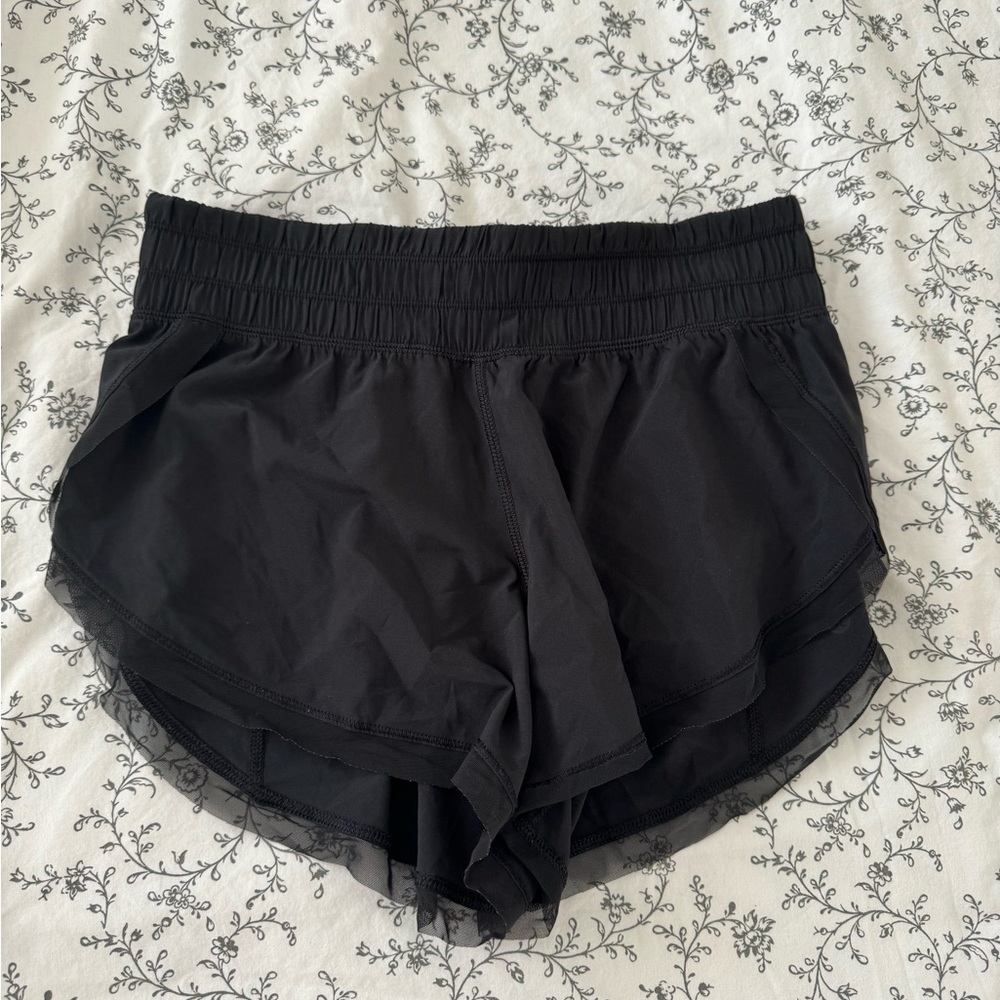 Lululemon black running shorts